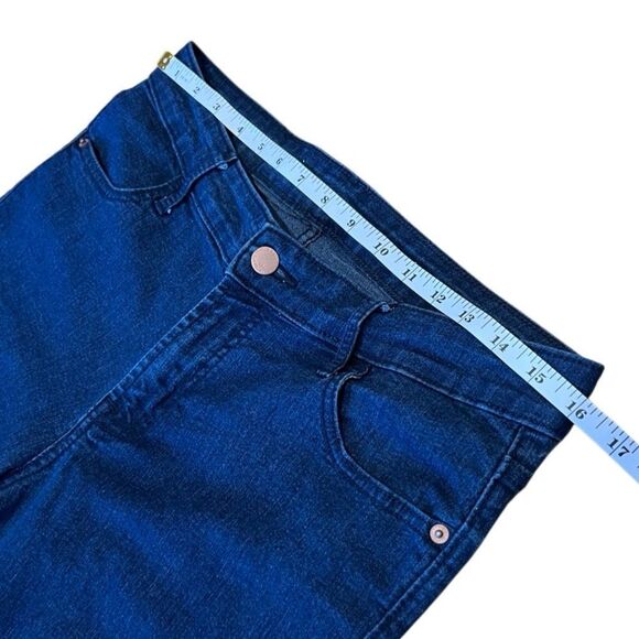 Old Navy mid-rise super skinny Dark Blue Denim Jeans Size 12 Short - Picture 12 of 14